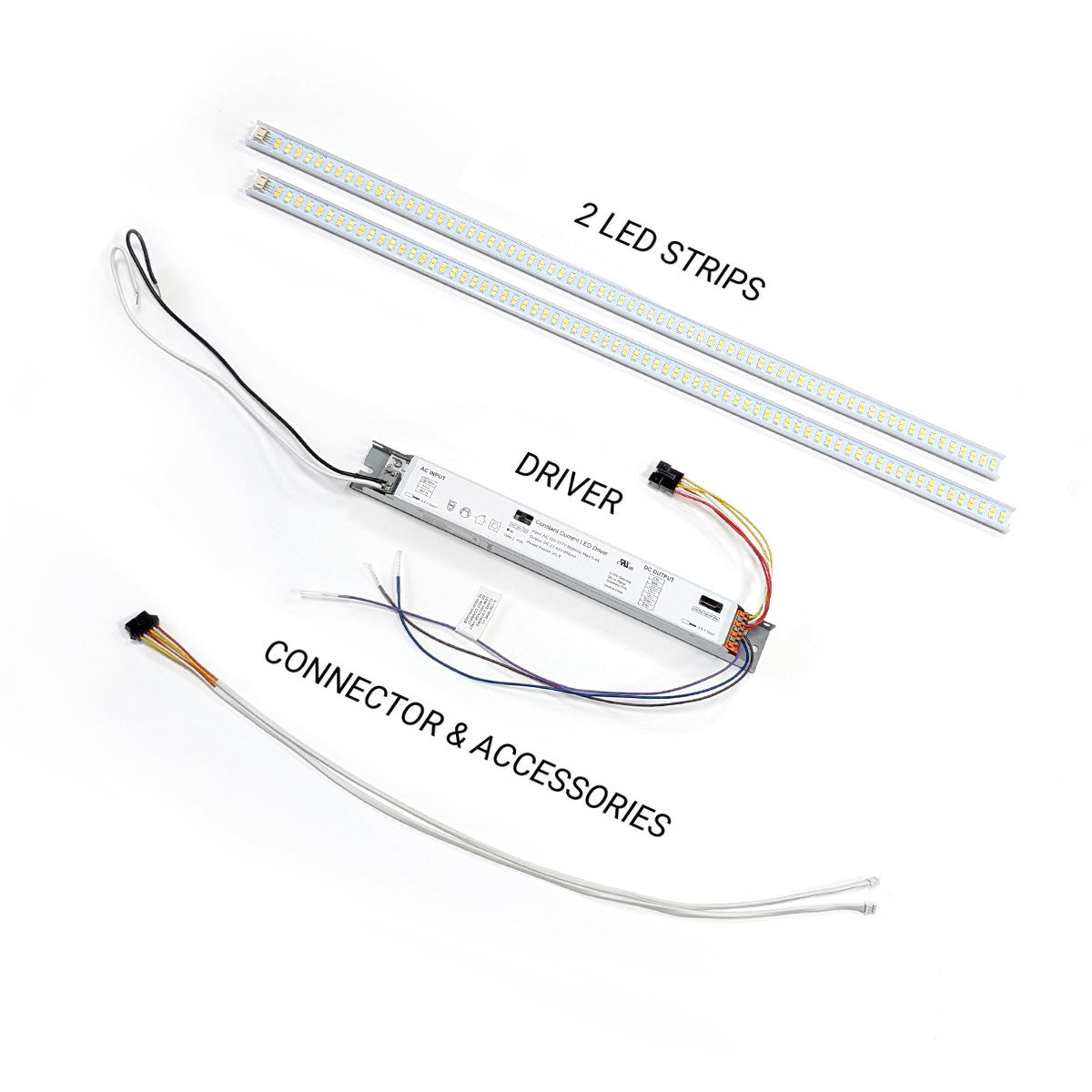 LED Magnetic Retrofit Kit for 2x4 or 1x4 Troffer - 5-CCT - 20W/28W/35W