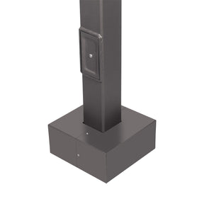 Square Steel Light Pole - 4"